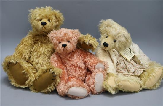 Three Boc Teganau Artist bears